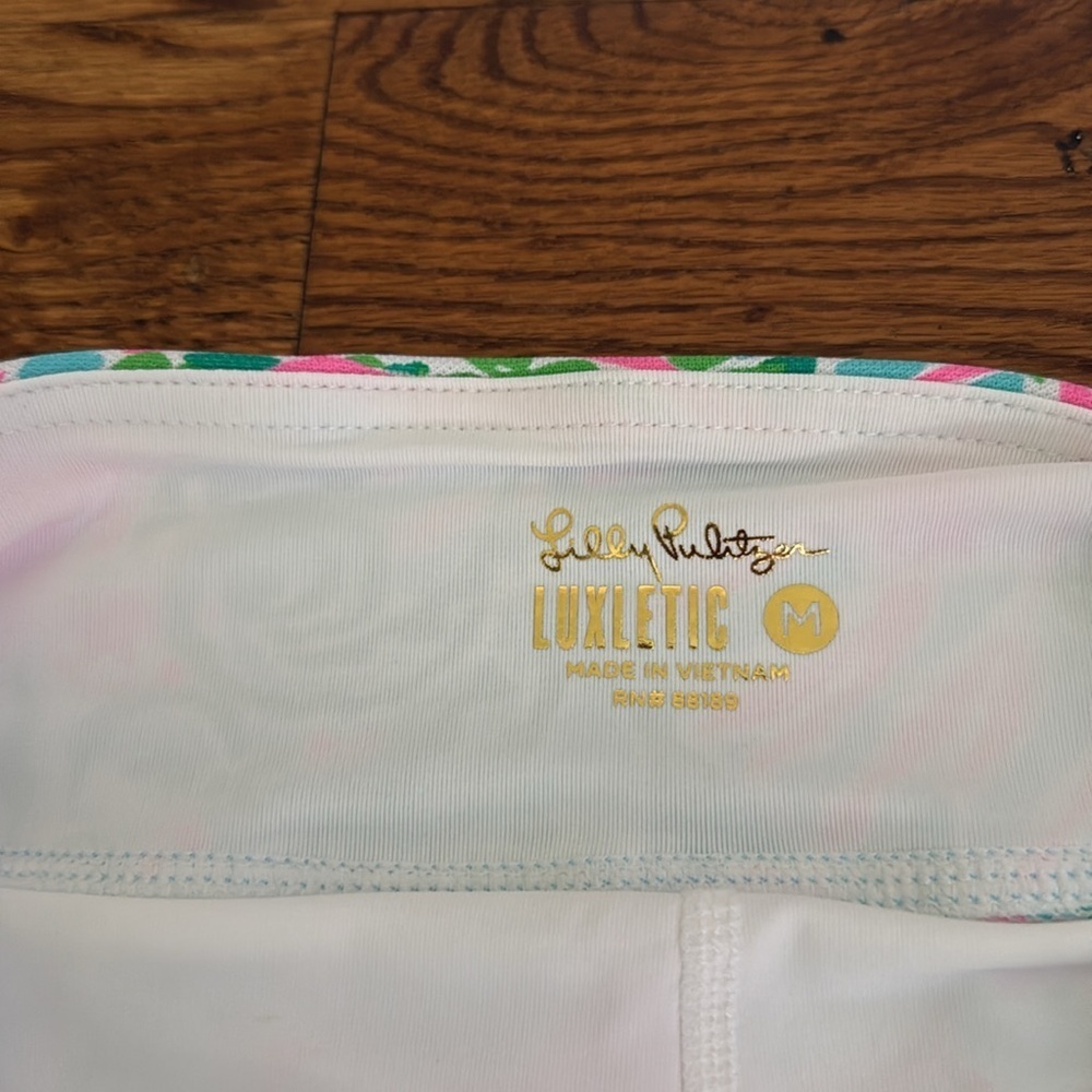 Lilly Pulitzer Zadora high-rise skort UPF 50+ Amalfi blue leaf it wild NWT med - Picture 7 of 9
